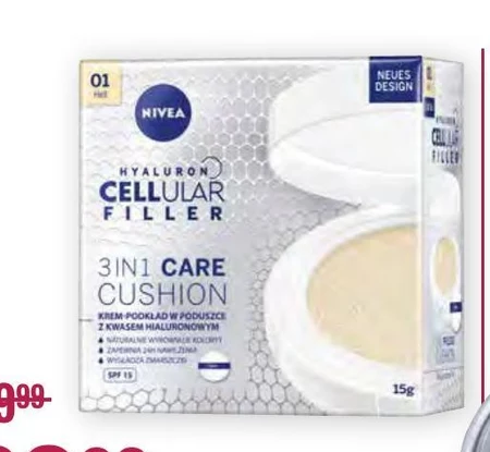 Nivea Hyaluron Cellular Filler Krem podkład w poduszce kolor naturalny 15 ml