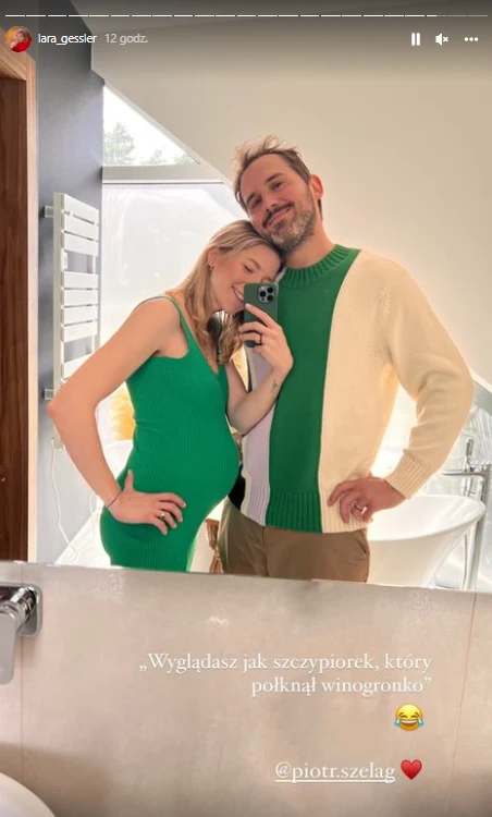 Lara Gessler na Instagramie chwali się ciążowymi krągłościami @lara_gessler/