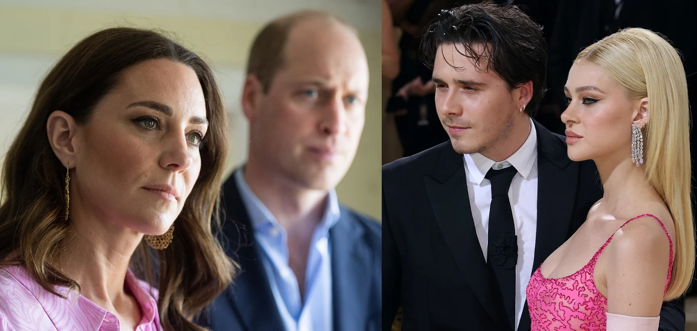 Książe William i księżna Kate oraz Brooklyn Beckham i Nicola Peltz Książe William i księżna Kate oraz Brooklyn Beckham i Nicola Peltz