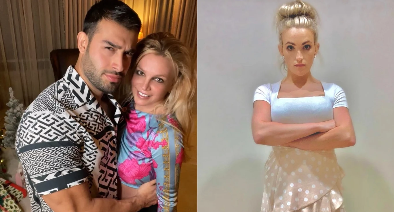 Britney Spears i Sam Asghari oraz Jamie Lynn Spears Britney Spears i Sam Asghari oraz Jamie Lynn Spears