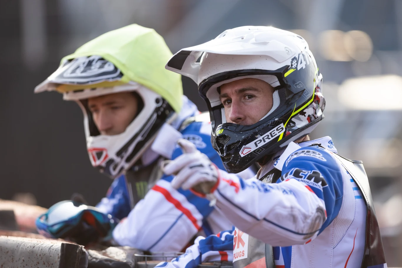 Od lewej: Dimitri Berge (gwiazda Landshut) i David Bellego, który w tym roku ruszył na podbój Ekstraligi Od lewej: Dimitri Berge (gwiazda Landshut) i David Bellego, który w tym roku ruszył na podbój Ekstraligi