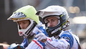 Od lewej: Dimitri Berge (gwiazda Landshut) i David Bellego, który w tym roku ruszył na podbój Ekstraligi