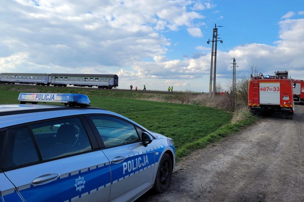 Miejsce wypadku w Starych Kotkowicach. 