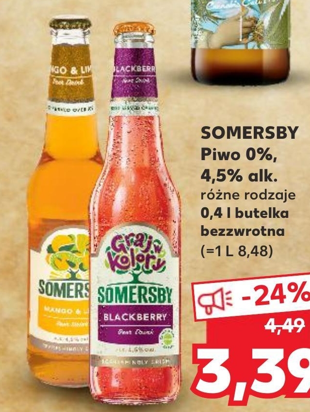 Archiwum Piwo Somersby Kaufland 13. 04. 2022 20. 04. 2022