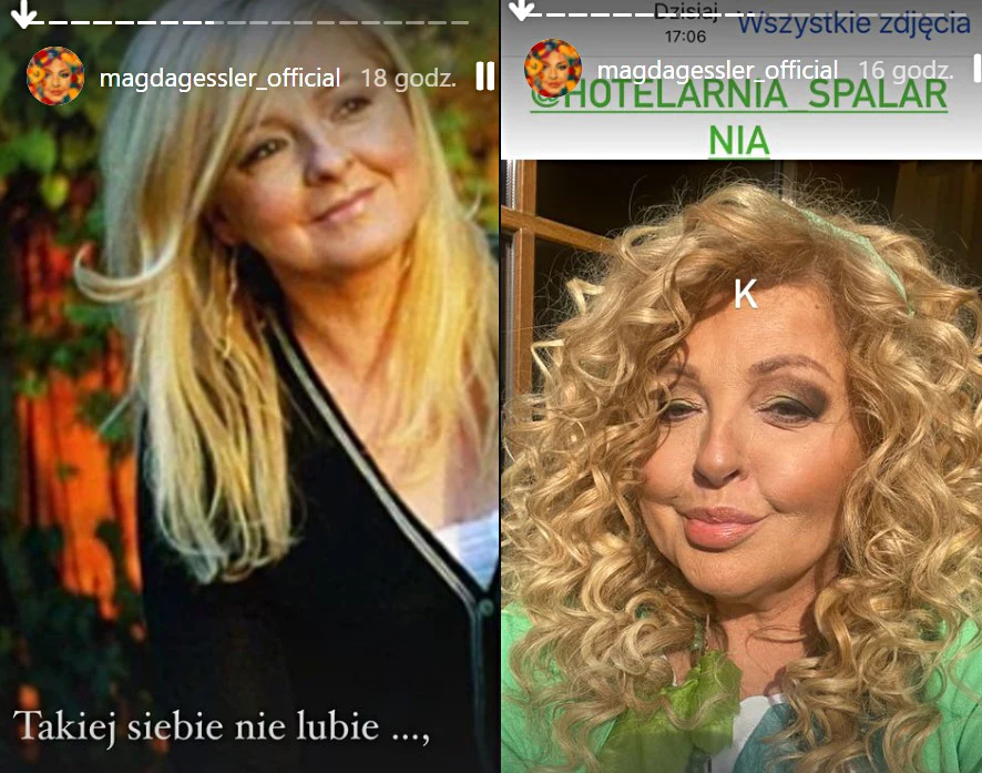 Magda Gessler bez burzy loków i doczepów /https://www.instagram.com/magdagessler_official//