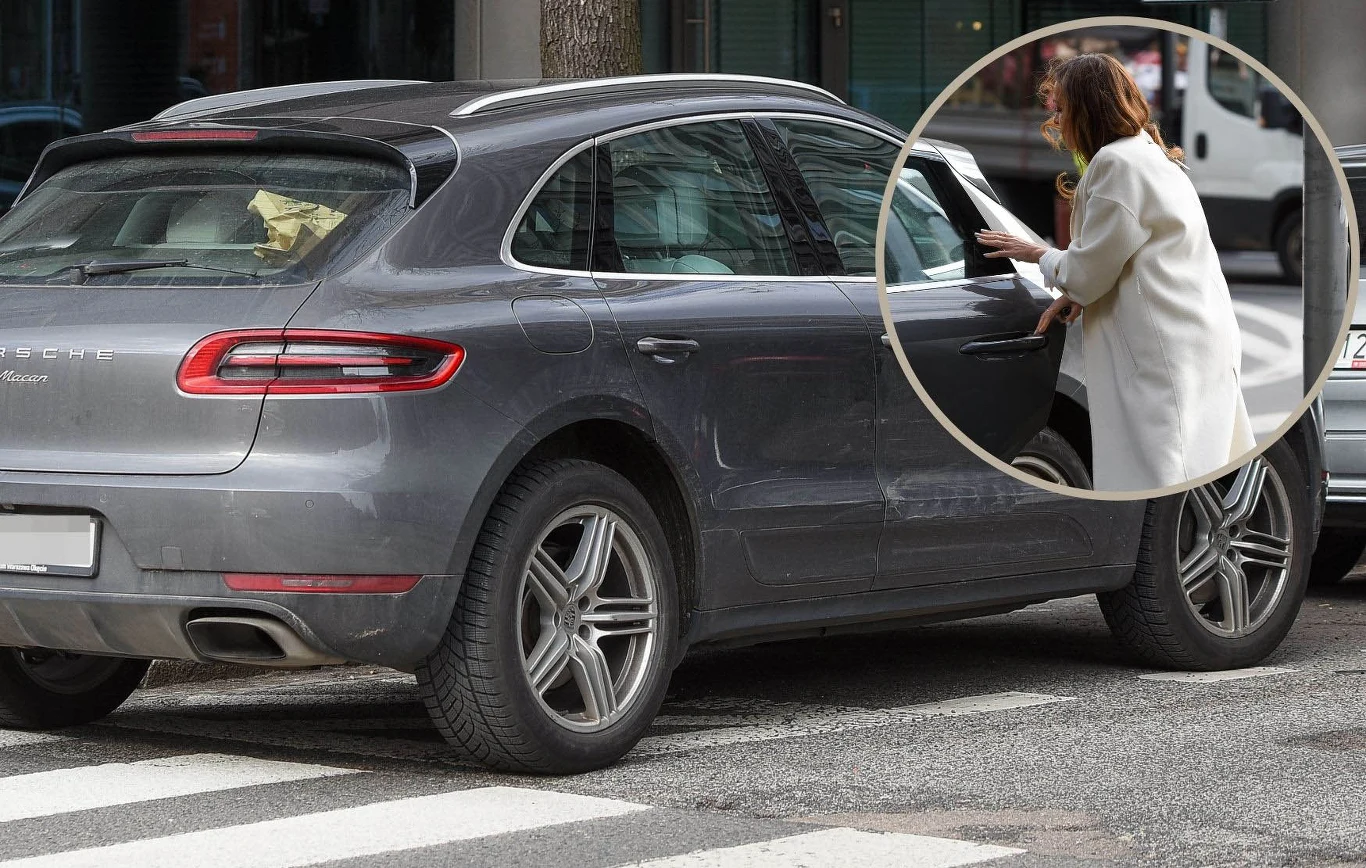 Ania Wendzikowska zostawiła samochód na przejściu dla pieszych i poszła na spacer Ania Wendzikowska zostawiła samochód na przejściu dla pieszych i poszła na spacer