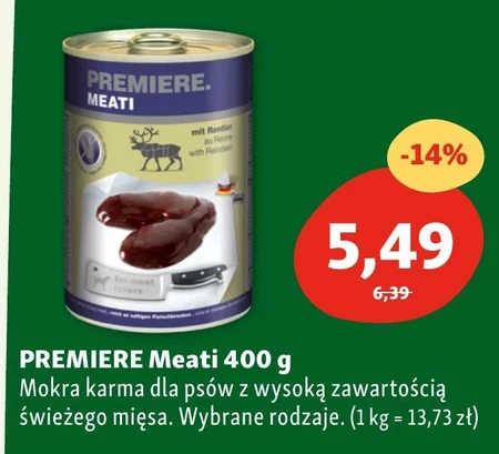 Karma dla psa Premiere Meati