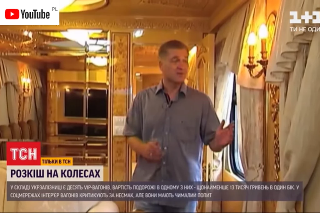 Wnętrza prezydenckiego pociągu ukraińskich linii kolejowych robią wrażenie! 