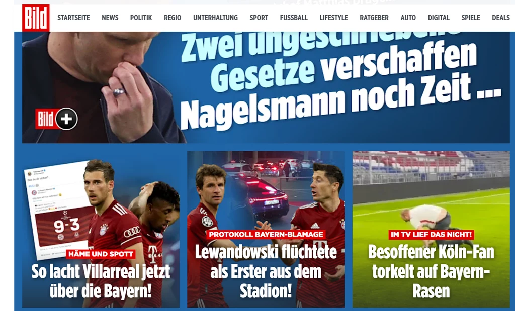 "Lewandowski jako pierwszy uciekł ze stadionu" - zrelacjonowali dziennikarze "Bilda" po odpadnięciu Bayernu z Ligi Mistrzów "Lewandowski jako pierwszy uciekł ze stadionu" - zrelacjonowali dziennikarze "Bilda" po odpadnięciu Bayernu z Ligi Mistrzów