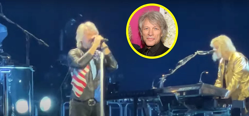 Jon Bon Jovi podczas trasy w 2022 roku