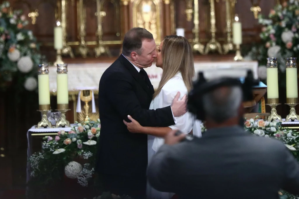 Ślub kościelny Jacka Kurskiego i Joanny Kurskiej w Krakowie