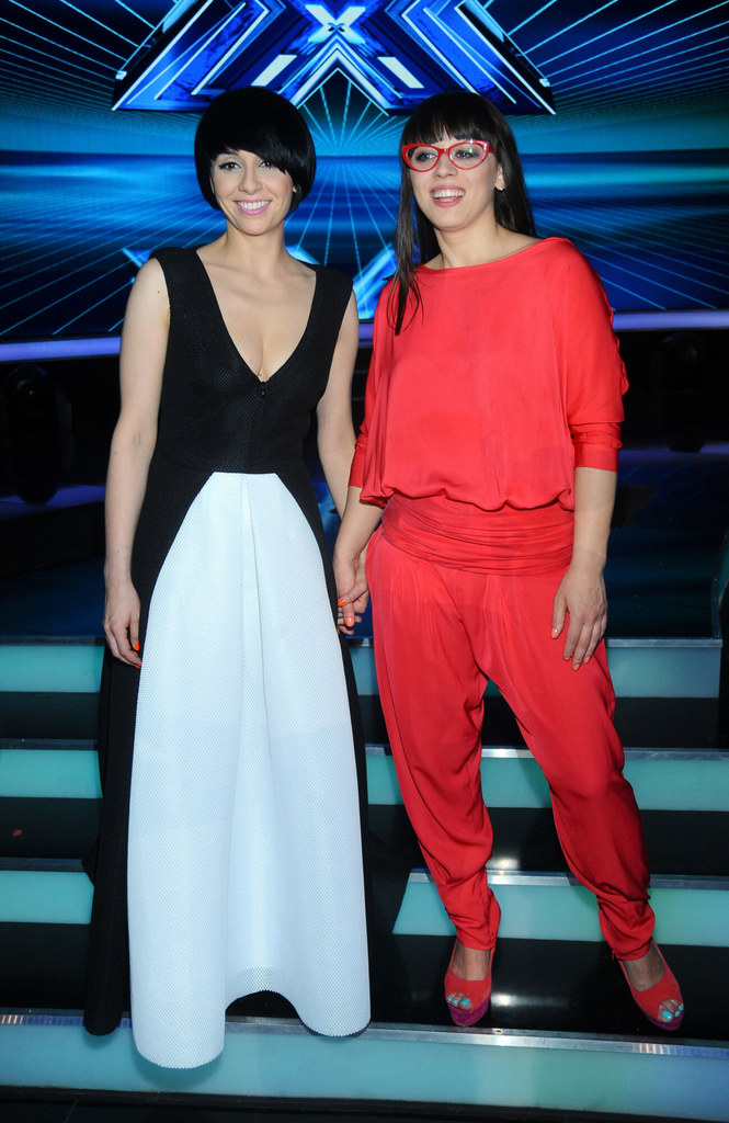 Tatiana Okupnik i Ania Tacikowska w programie "X Factor" (2014 r.)