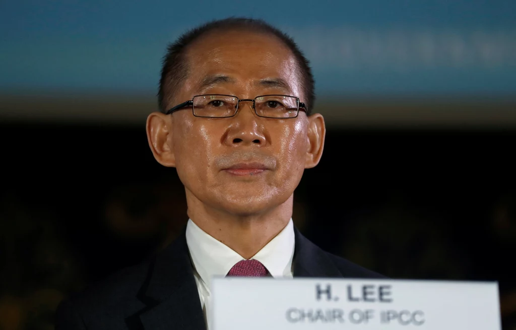 Przewodniczący IPCC Hoesung Lee.