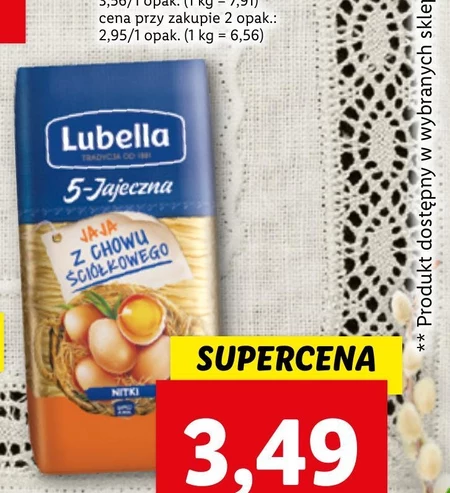 Lubella 5-Jajeczna Makaron nitki 250 g