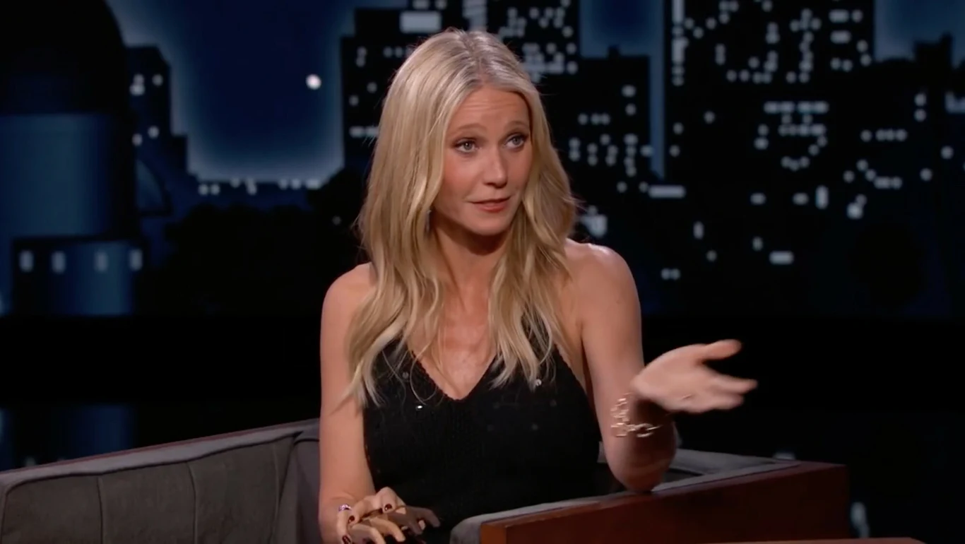 Gwyneth Paltrow w programie Jimmy Kimmel Live! w 2021 r.