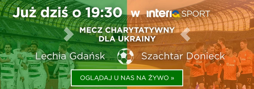 Mecz charytatywny między Lechią, a Szachtarem już dzisiaj