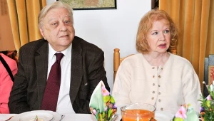 Halina Kowalska i Włodzimierz Nowak w Skolimowie (2018)