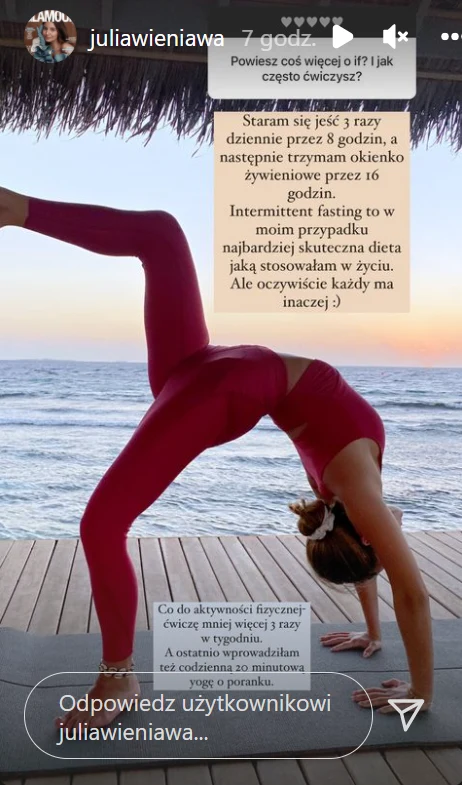 Julia Wieniawa opowiada o swoich nawykach żywieniowych Julia Wieniawa opowiada o swoich nawykach żywieniowych