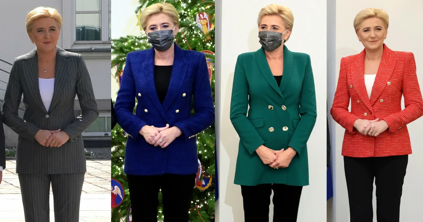 Agata Duda zmieniła swój styl. Pokochała garnitury! Agata Duda zmieniła swój styl. Pokochała garnitury!