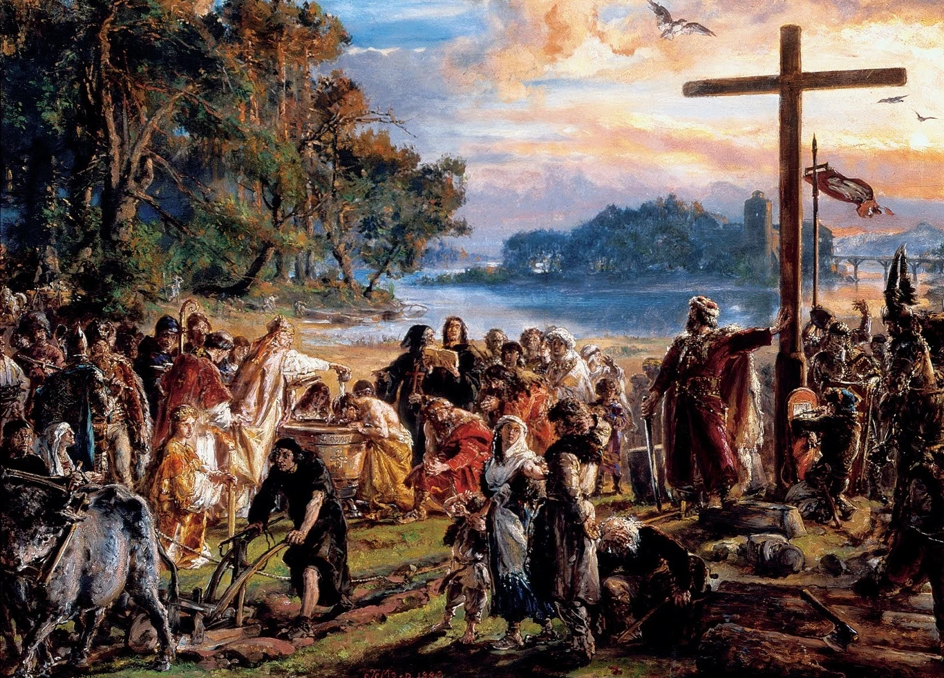 Jan Matejko "Zaprowadzenie chrześcijaństwa"