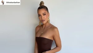 Khloé Kardashian postawiła na podarte dżinsy. Ta stylizacja to hit!