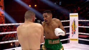 Kadr z PBP 5: Osleys Iglesias błyskawicznie znokautował Roberta Racza