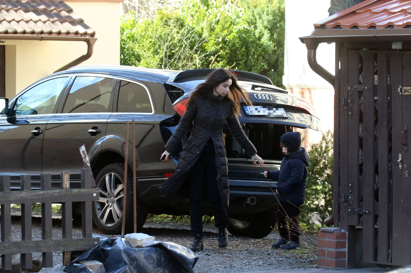 Marta Kaczyńska i 4-letni Stanisław Marta Kaczyńska i 4-letni Stanisław