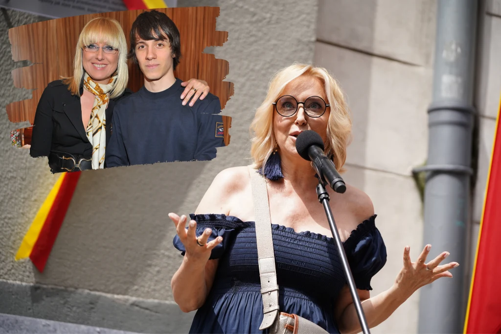 Agata Młynarska z synem Tadeuszem Kieniewiczem