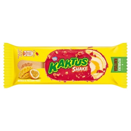 Kaktus Shake Lody o smaku śmietankowym zakręcone z sorbetem marakuja ...