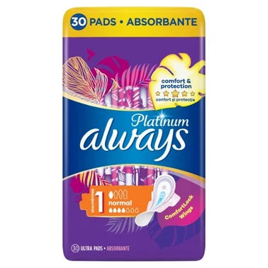 Always Platinum Podpaski ze skrzydełkami Normal, 30 sztuk - 3