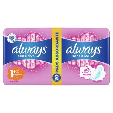 Always Platinum Podpaski ze skrzydełkami Normal, 20 sztuk - 5