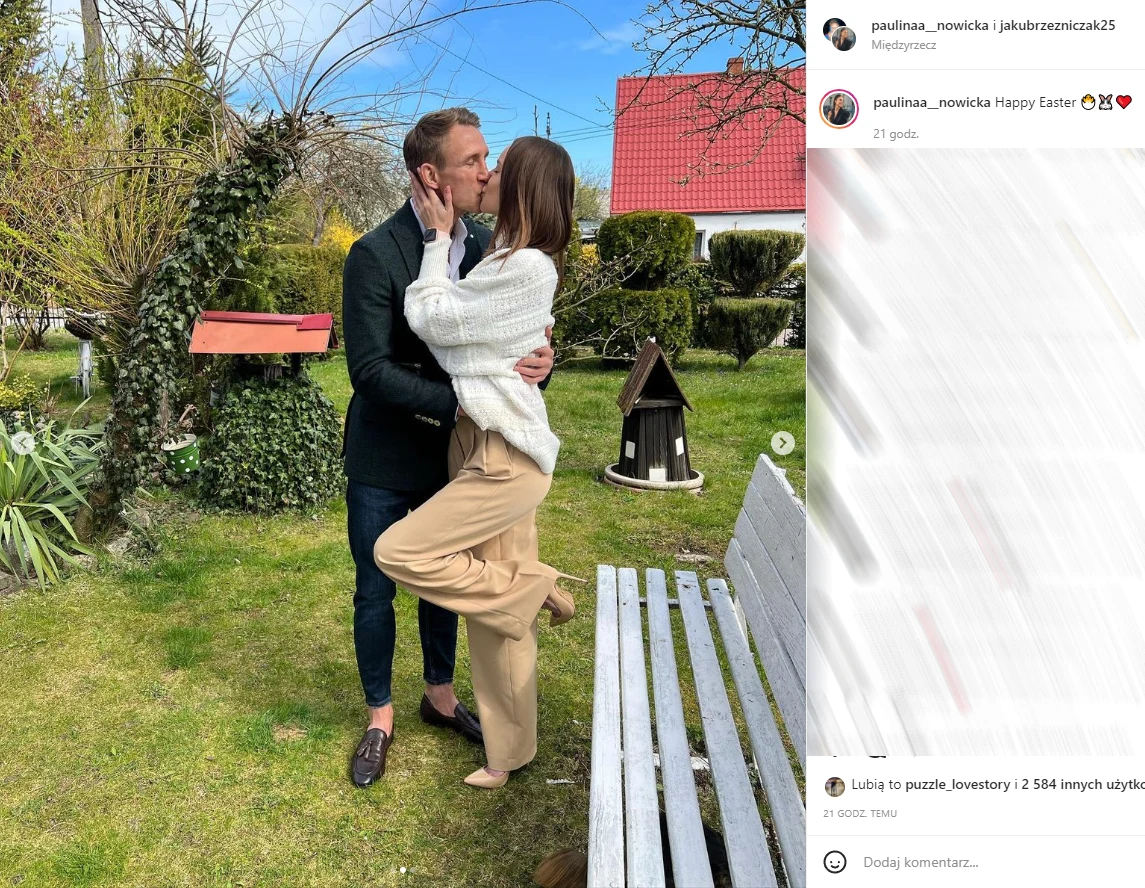 Jakub Rzeźniczak i Paulina Nowicka spędzają razem pierwsze święta wielkanocne
