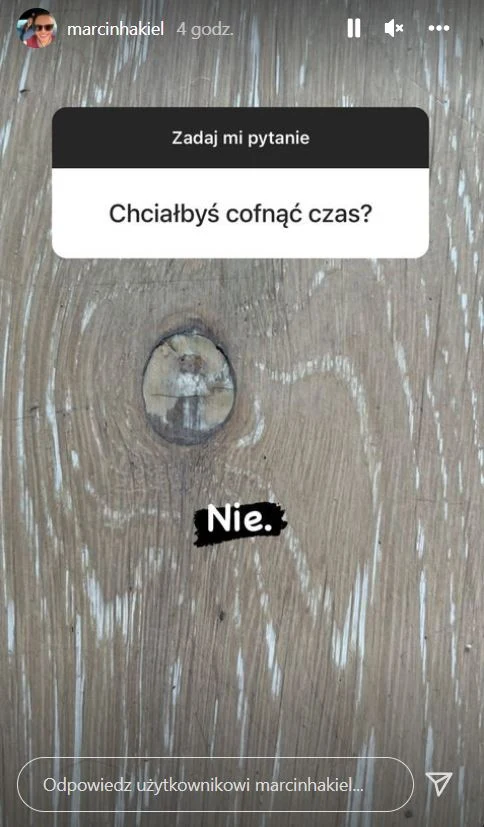 Marcin Hakiel pozwolił sobie na wielką szczerość Marcin Hakiel pozwolił sobie na wielką szczerość