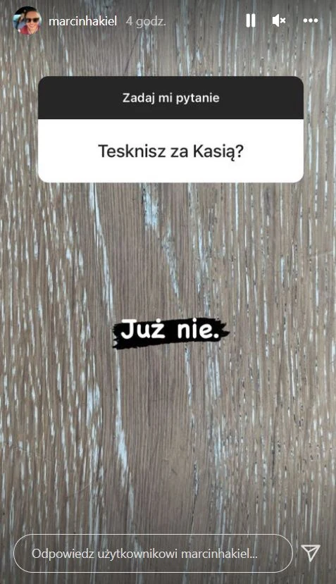 Marcin Hakiel nie miał tajemnic przed swoimi obserwatorami