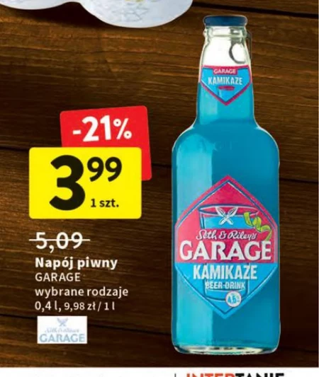 Seth & Riley's Garage Mix piwa i napoju o smaku blue curacao i limonki 400 ml
