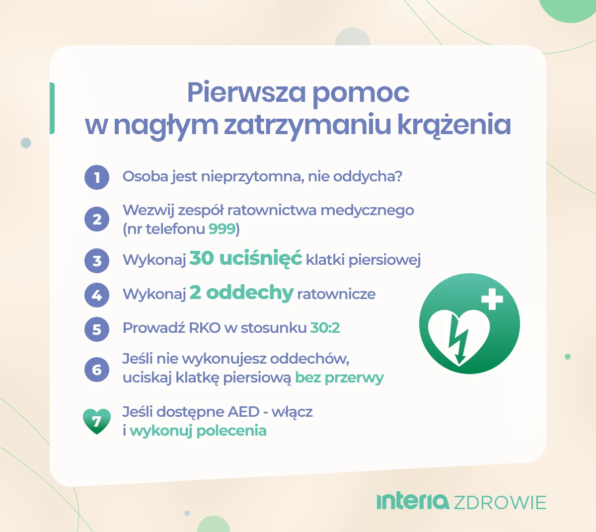 Szybka pomoc osobie z nagłym zatrzymaniem krążenia zwiększa jej szansę na przeżycie Szybka pomoc osobie z nagłym zatrzymaniem krążenia zwiększa jej szansę na przeżycie