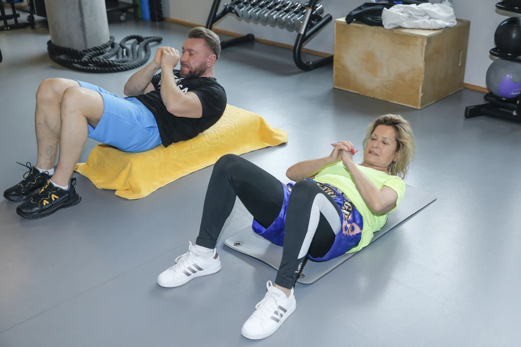 Ewa Kasprzyk z trenerem Ewa Kasprzyk z trenerem