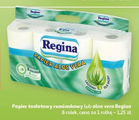 Regina Delicate Papier toaletowy odświeżający aloes 8 rolek