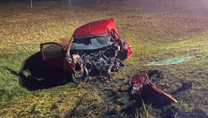 Czołowe zderzenie na drodze S10 pod Toruniem. Zginęły trzy osoby