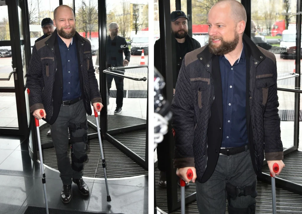 Maciej Stuhr na ogłoszeniu nominacji do Orłów