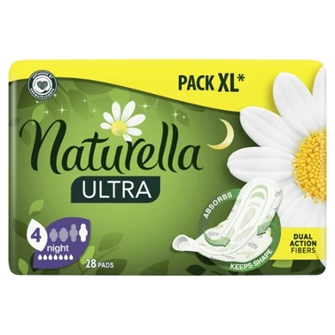 Naturella Ultra Night Rozmiar 4 Podpaski ze skrzydełkami × 28 - 2