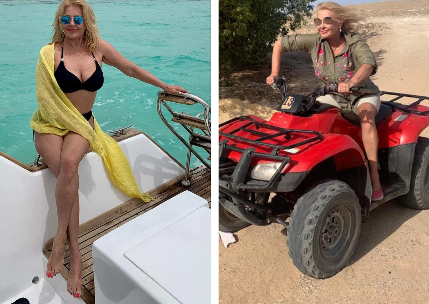 Majka Jeżowska odpoczywa w Egipcie Majka Jeżowska odpoczywa w Egipcie