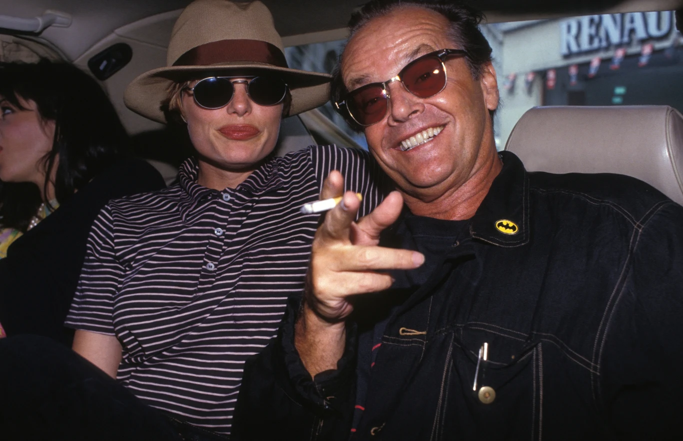 Jack Nicholson w Rebeccą Broussard