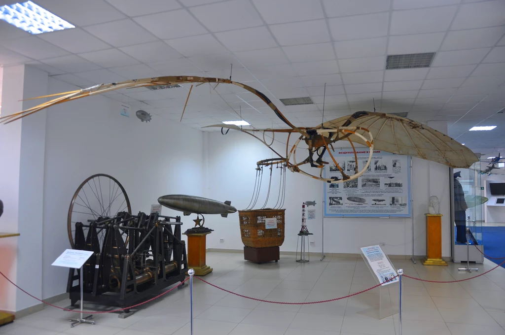 Model ornitoptera w muzeum historycznym