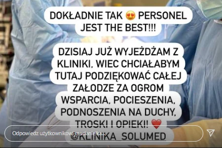 Aleksandra Daniel na IG pochwaliła się, że przeszła operacje @ms.danielka/