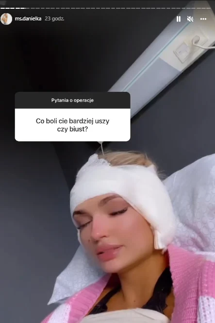 Aleksandra Daniel na IG pochwaliła się, że przeszła operacje @ms.danielka/ Aleksandra Daniel na IG pochwaliła się, że przeszła operacje @ms.danielka/