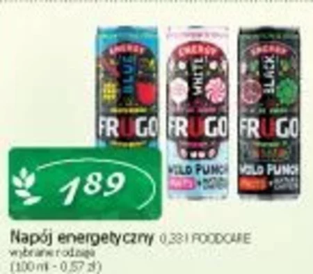 Frugo Wild Punch Blue Energy Gazowany napój energetyzujący 330 ml