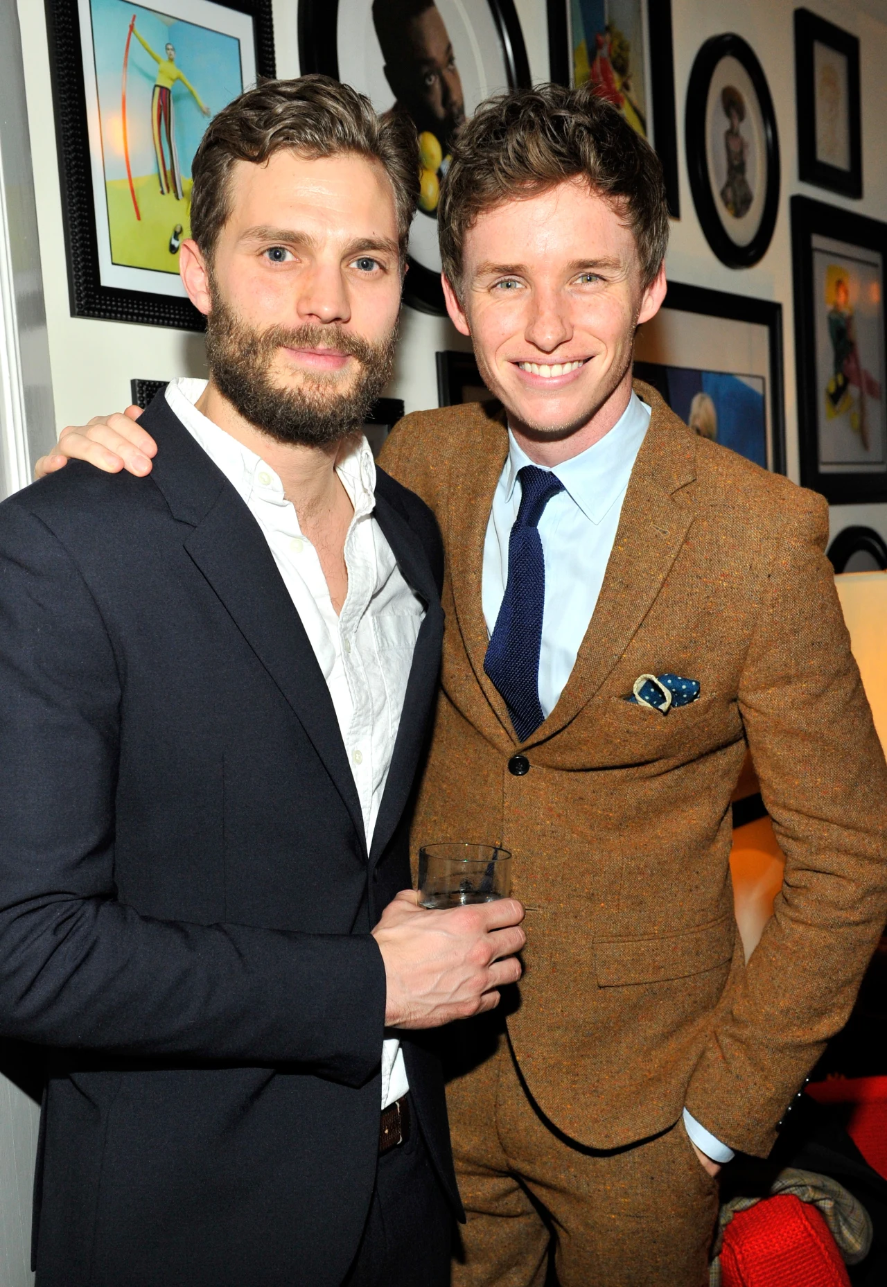 Jamie Dornan i Eddie Redmayne w 2015 roku