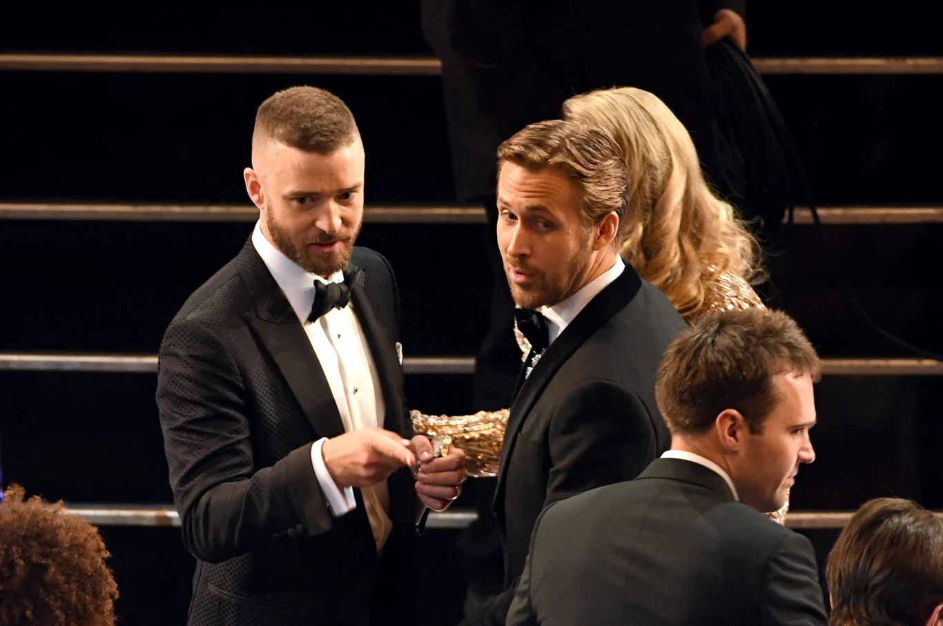 Justin Timberlake i Ryan Gosling na rozdaniu Oscarów (2017)