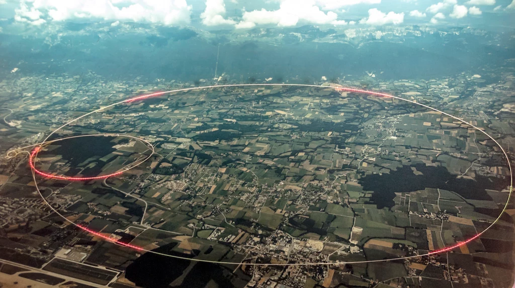 Tunel Wielkiego Zderzacza Hadronów (LHC) w ośrodku CERN pod Genewą liczy 27 km długości